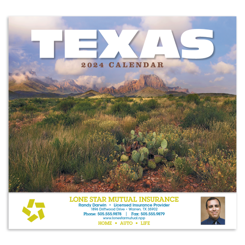 Promotional Texas State Calendar