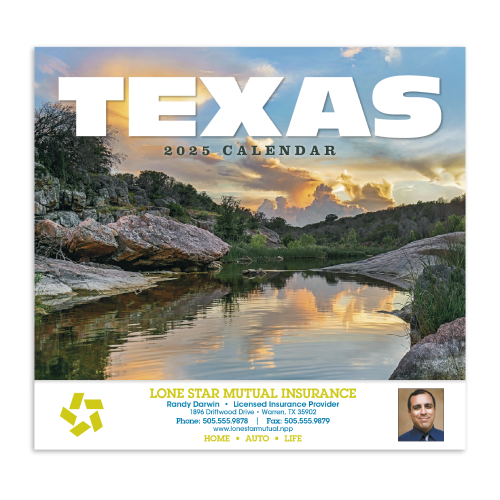 Promotional Texas State Calendar