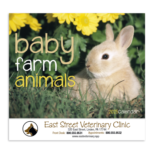 Promotional Baby Farm Animals Calendar