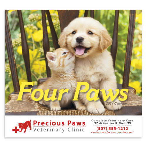 Promotional Four Paws Calender