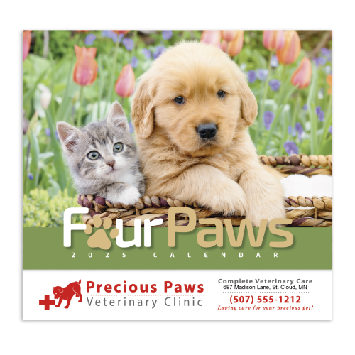 Promotional Four Paws Calender