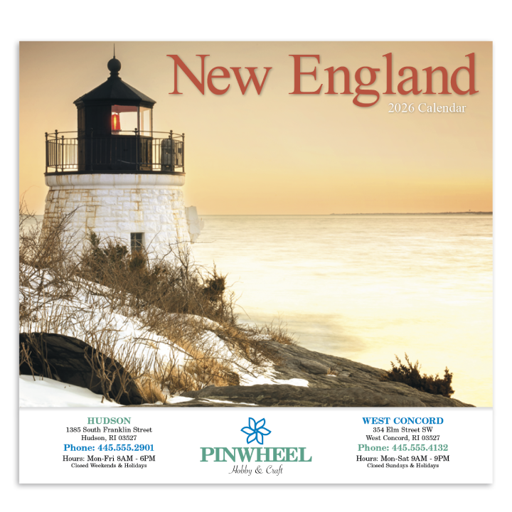 Promotional New England Calendar
