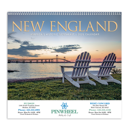 Promotional New England States Calendar