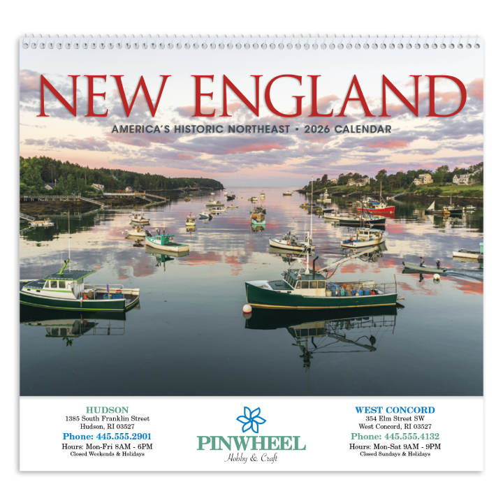 Promotional New England States Calendar