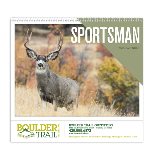 Promotional Sportsman Wall Calendar