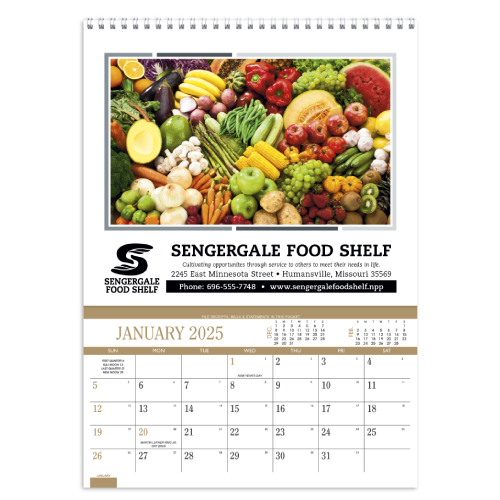 Promotional Recipe Pocket Calendar