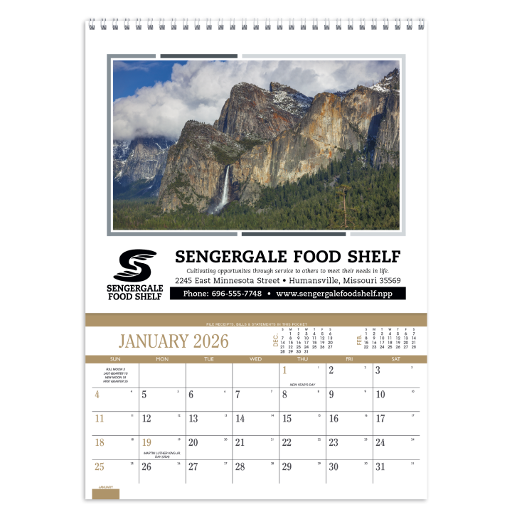 Promotional Recipe Pocket Calendar