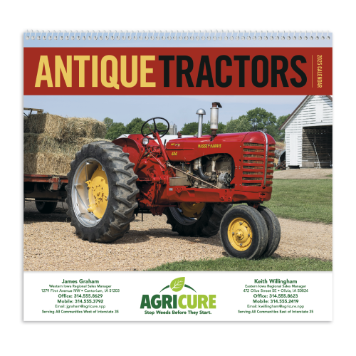 Promotional Antique Tractors Wall Calendar