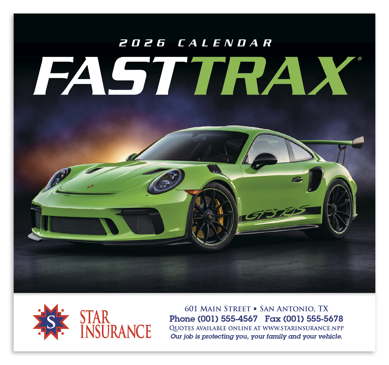 Promotional Fast Trax Calendar