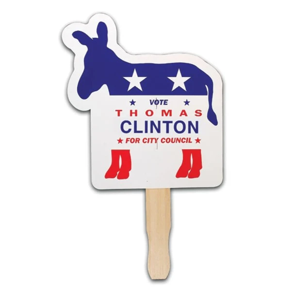 Promotional  Patriotic Donkey Hand Fan
