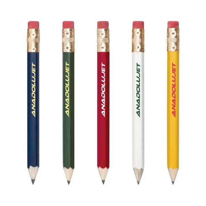 Promotional Hex Golf Pencils with Erasers