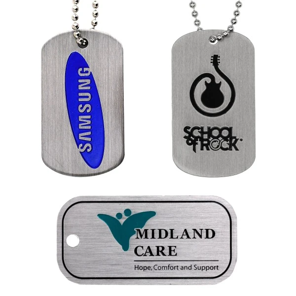 Promotional Dog Tags - Aluminum Etched Enamel