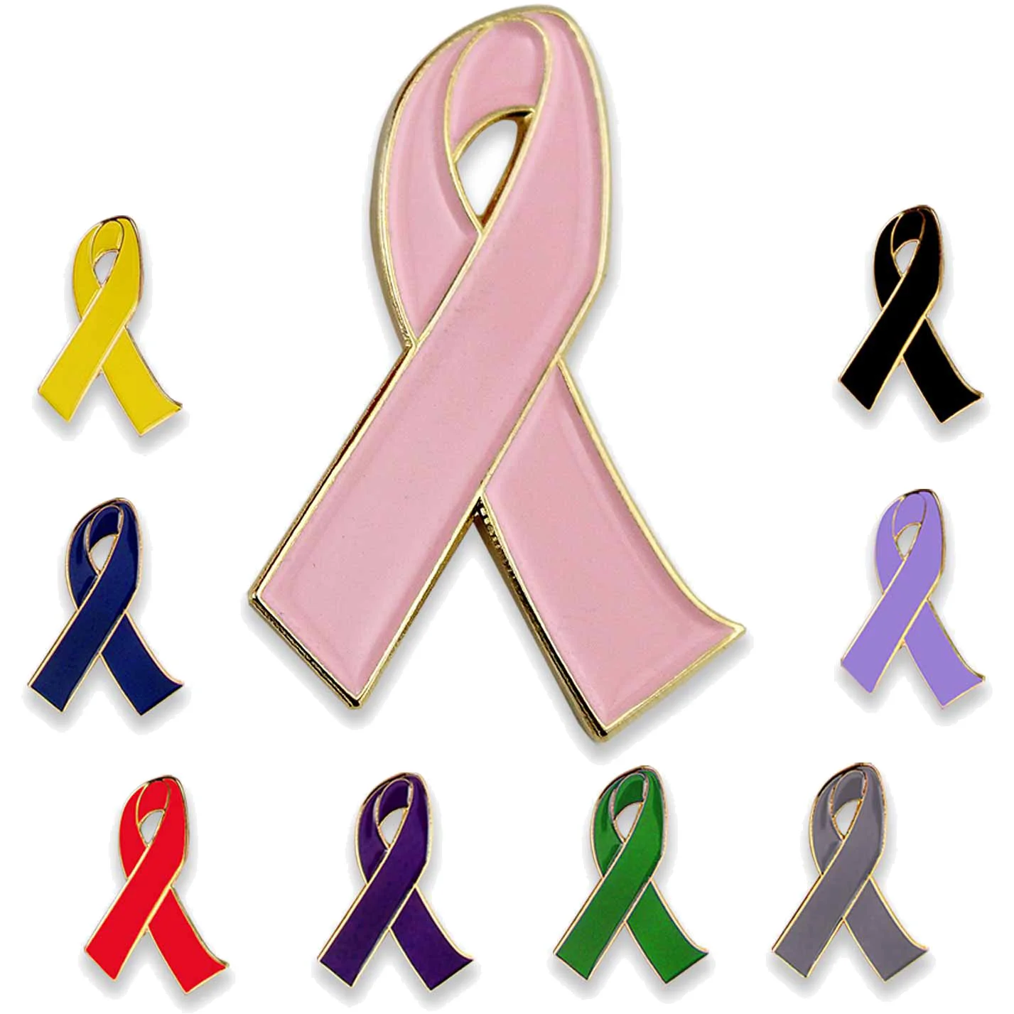 Promotional Awareness 2-D Ribbon Lapel Pins
