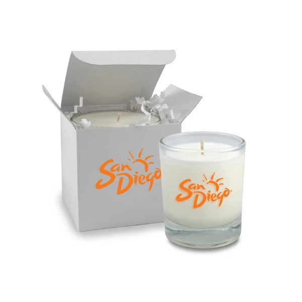 Promotional 7.5 oz. Clear Boutique Candle