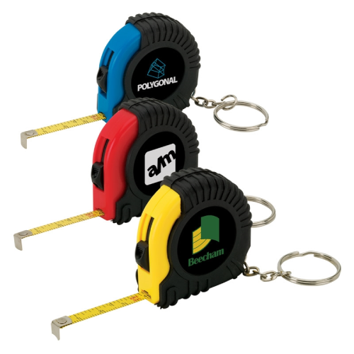 Keychain Retractable Level Measuring Tape - AIGP5564 - IdeaStage  Promotional Products