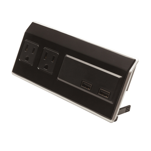 View Image 3 of Twilight Ultra Slim Wall Charger with AC/USB