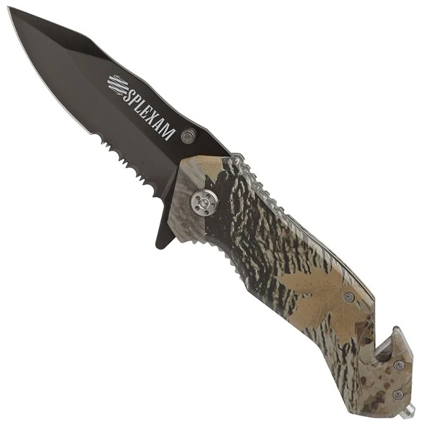 Promotional Nutwood Camo Rescue Knife