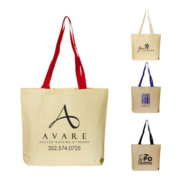 Promotional Skiff Gusseted Canvas Tote