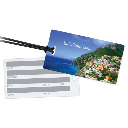 Promotional Diplomat Rectangular Luggage Tag - Full Color 