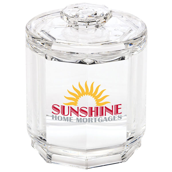 Promotional Acrylic Canister with Lid