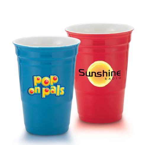 Promotional Let's Party Custom Cup Ceramic