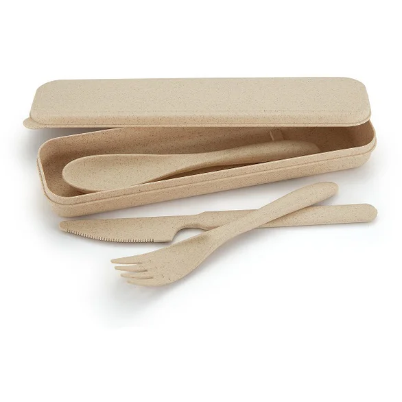 Promotional Sustainable Wheat Straw Cutlery Set