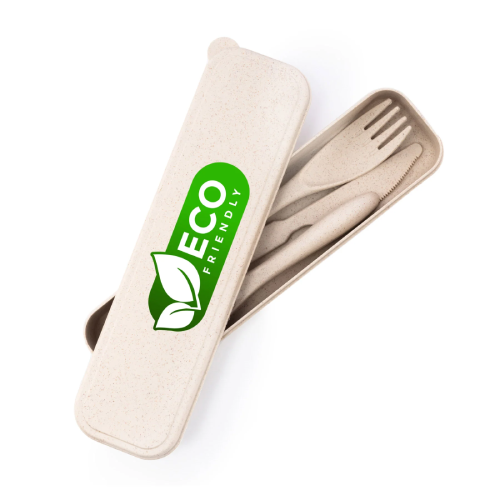 Promotional Sustainable Wheat Straw Cutlery Set