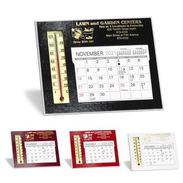 View Image 2 of Custom Emissary Thermometer Calendar