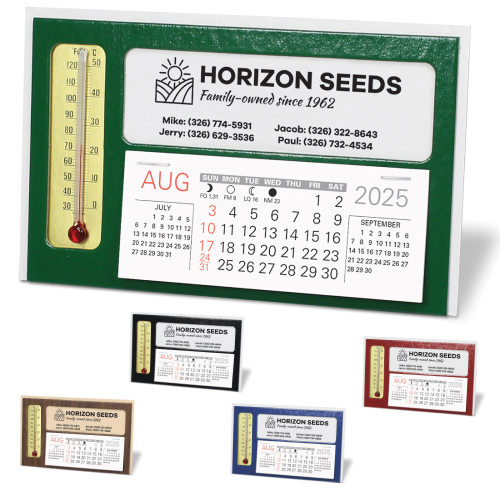 Promotional Window Thermometer Desk Calendar