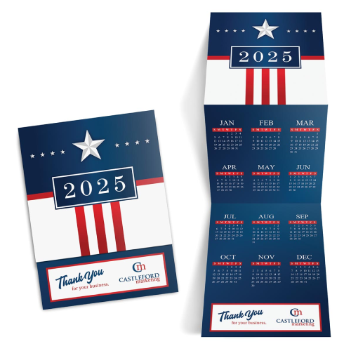 Promotional USA Trifold Mailable Calendar