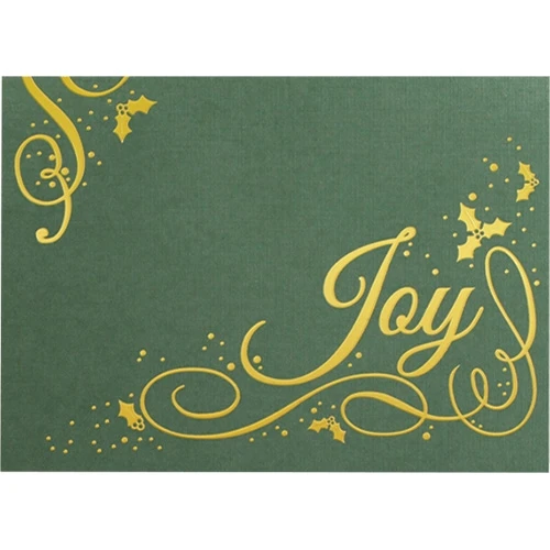 Promotional Holly Berry Joy Holiday Greeting Card