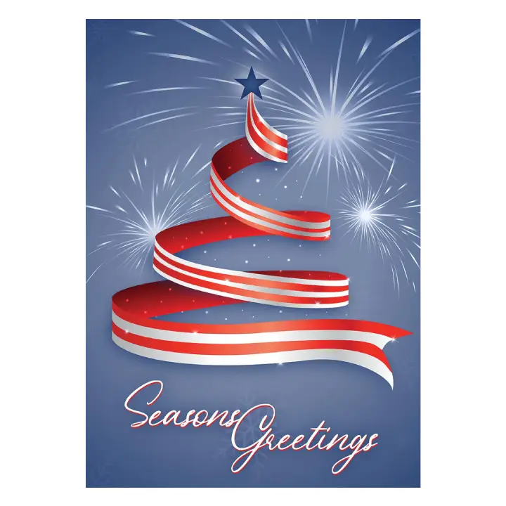Promotional Patriotic Seasons Greeting Card