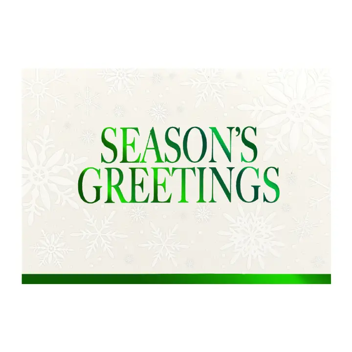 Promotional Snowflakes Holiday Greeting Card