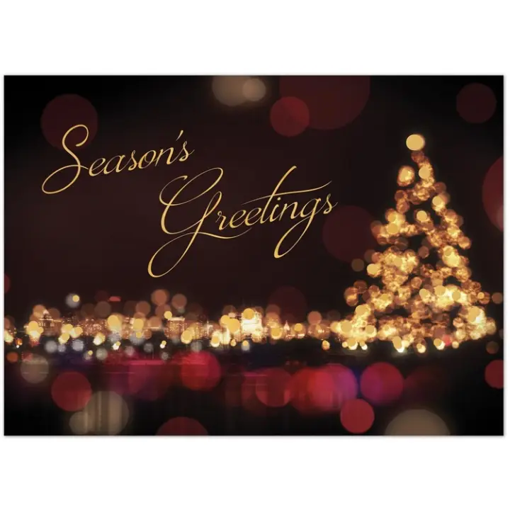 Promotional City Lights Greeting Card