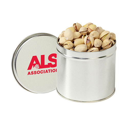 Promotional Round Tin with Pistachios