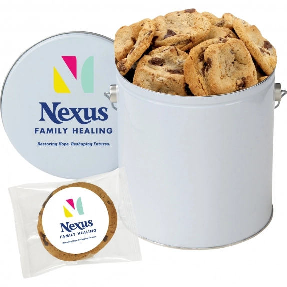 Promotional Gourmet Cookie Tin - 1 Gallon