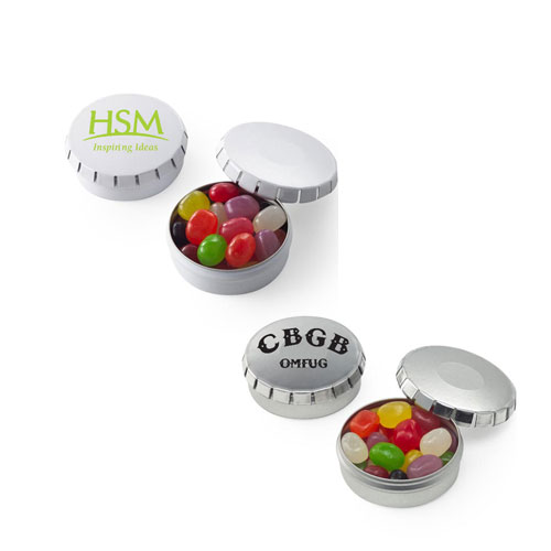 Promotional Jelly Bean Push Top Tin