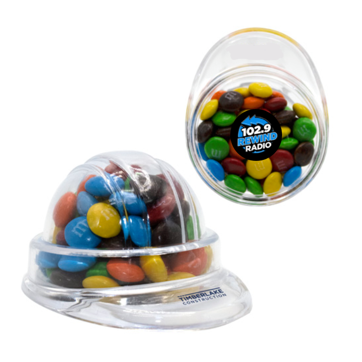 Hard Hat Container with Mini M&M's® Promotional Hard Hat Container with Mini M&M's®