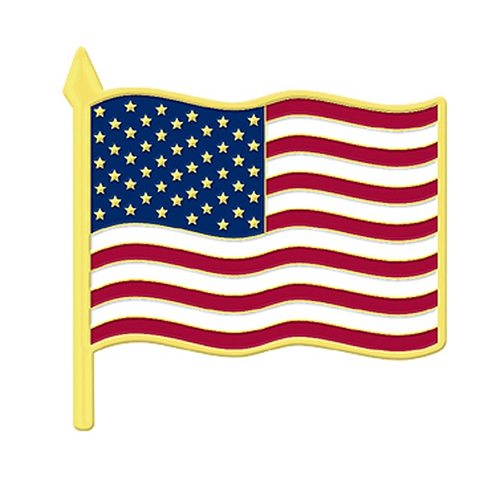 Promotional American Flag - Die Struck lapel pin