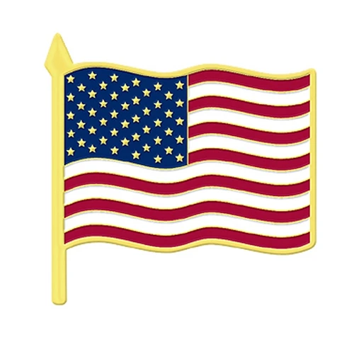 American Flag - Die Struck lapel pin