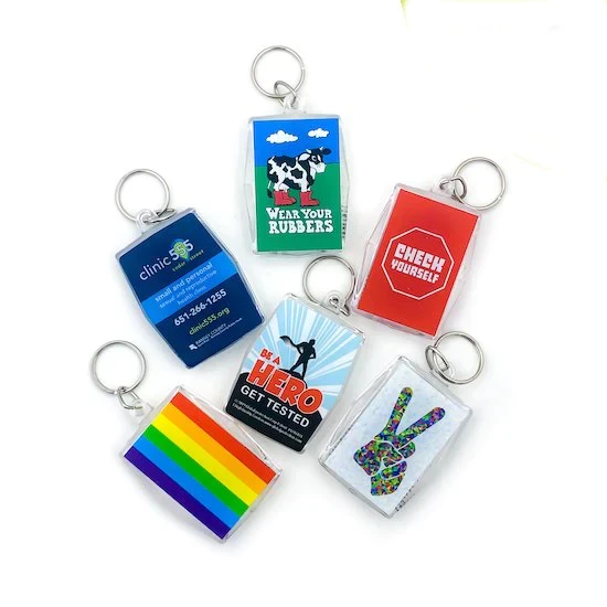 Promotional Condom Keychains