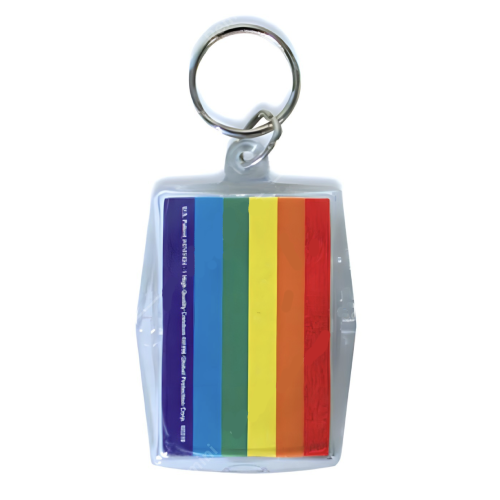 Promotional Custom Condom Rainbow Keychains