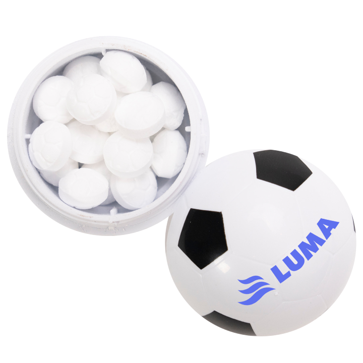Soccer Ball Mint Container Promotional Soccer Ball Mint Container