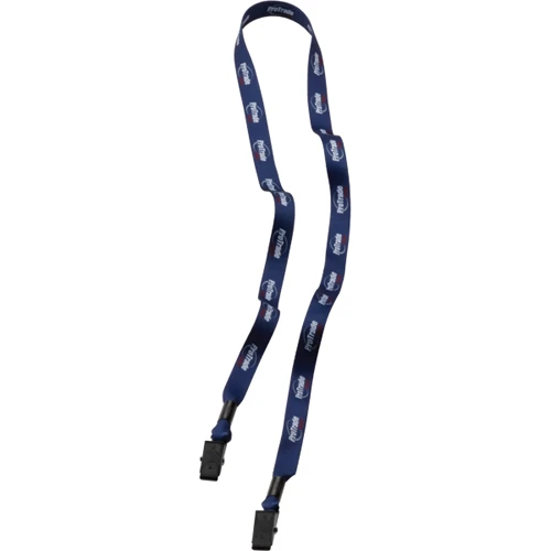 Promotional Dye-Sublimated Polyester 2 Bulldog Clip Badge Lanyard 1/2 Inch