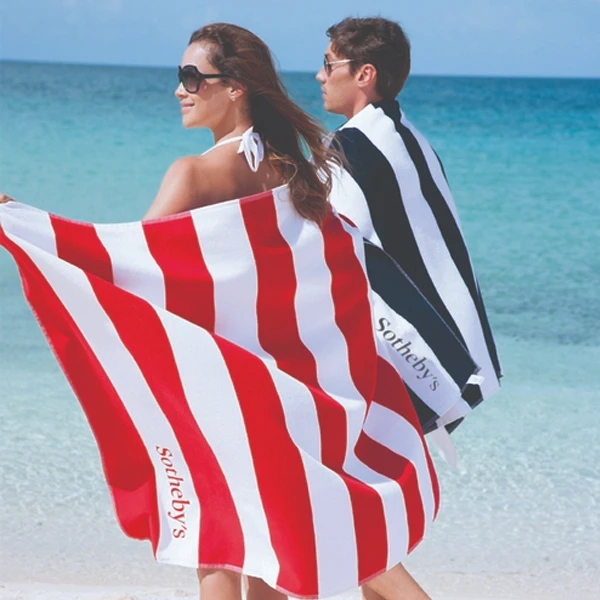 Promotional Cabana Stripe Beach Towel