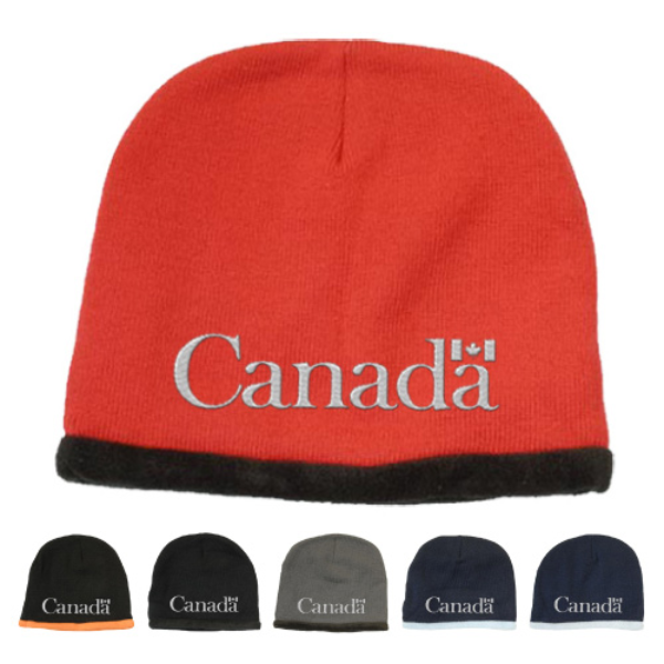 Promotional Roll Down Acrylic & Polar Fleece Beanie