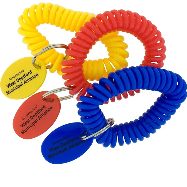 Promotional Spiral Wrist Coil Tag