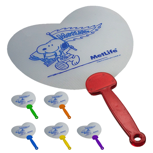 Promotional Heart Shape Fan