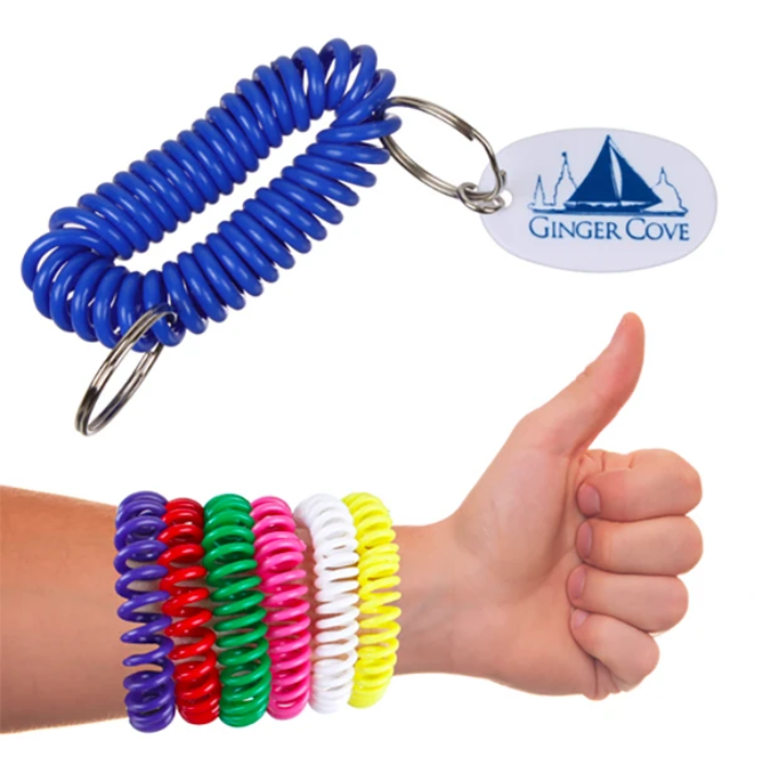 Promotional Bracelet Coil Keychains