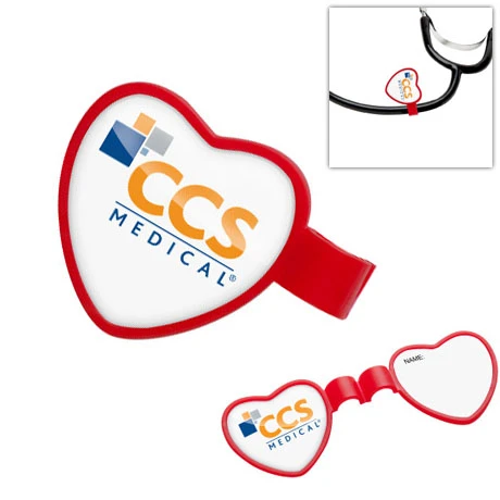 Promotional Heart-Shaped Stethoscope ID Tag 